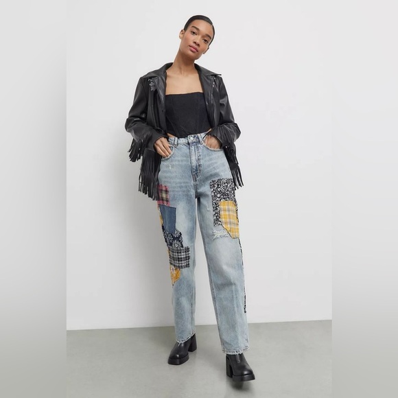 BDG Denim - ✨ BDG x Urban Renewal Remade Patchwork High-Rise Baggy Jeans Size 29